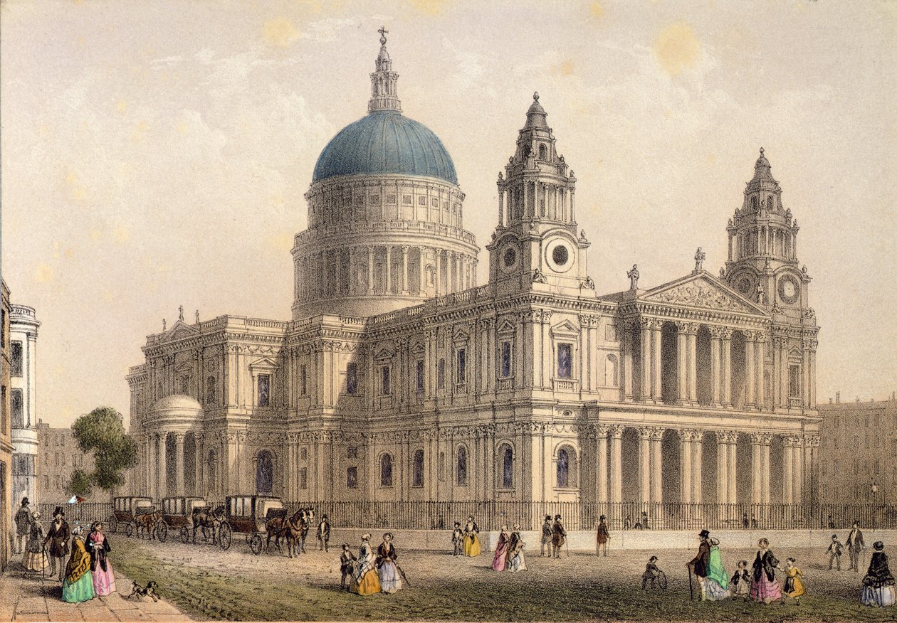 A Szent Pál-székesegyház északnyugatról alkotó: Thomas Hosmer Shepherd