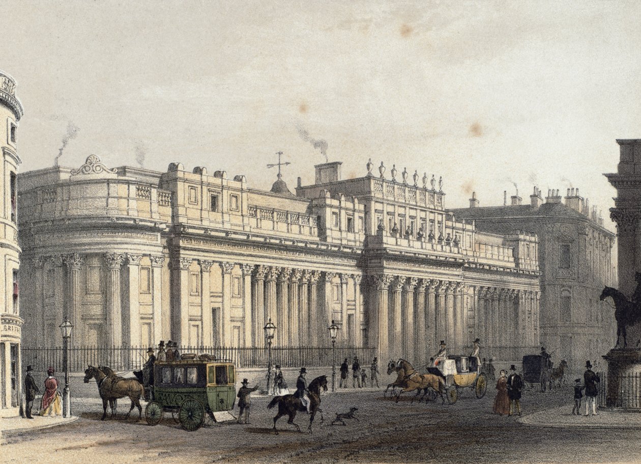 A Bank of England, vésette Louis-Jules Arnout (1814-68), pub. 1854, E. Gambart und Co. (litográfia) alkotó: Thomas Hosmer Shepherd