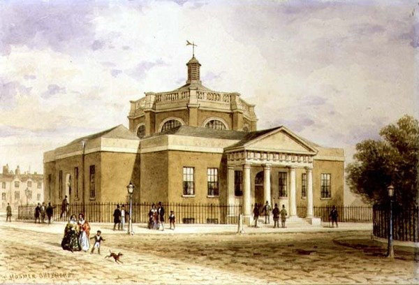 The Guildhall, Westminster (akvarell papíron) alkotó: Thomas Hosmer Shepherd