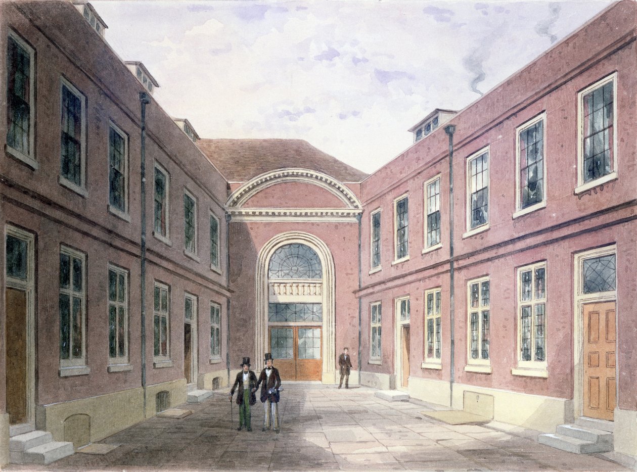 The Inner Court of Girdlers Hall Basinghall Street, 1853 alkotó: Thomas Hosmer Shepherd