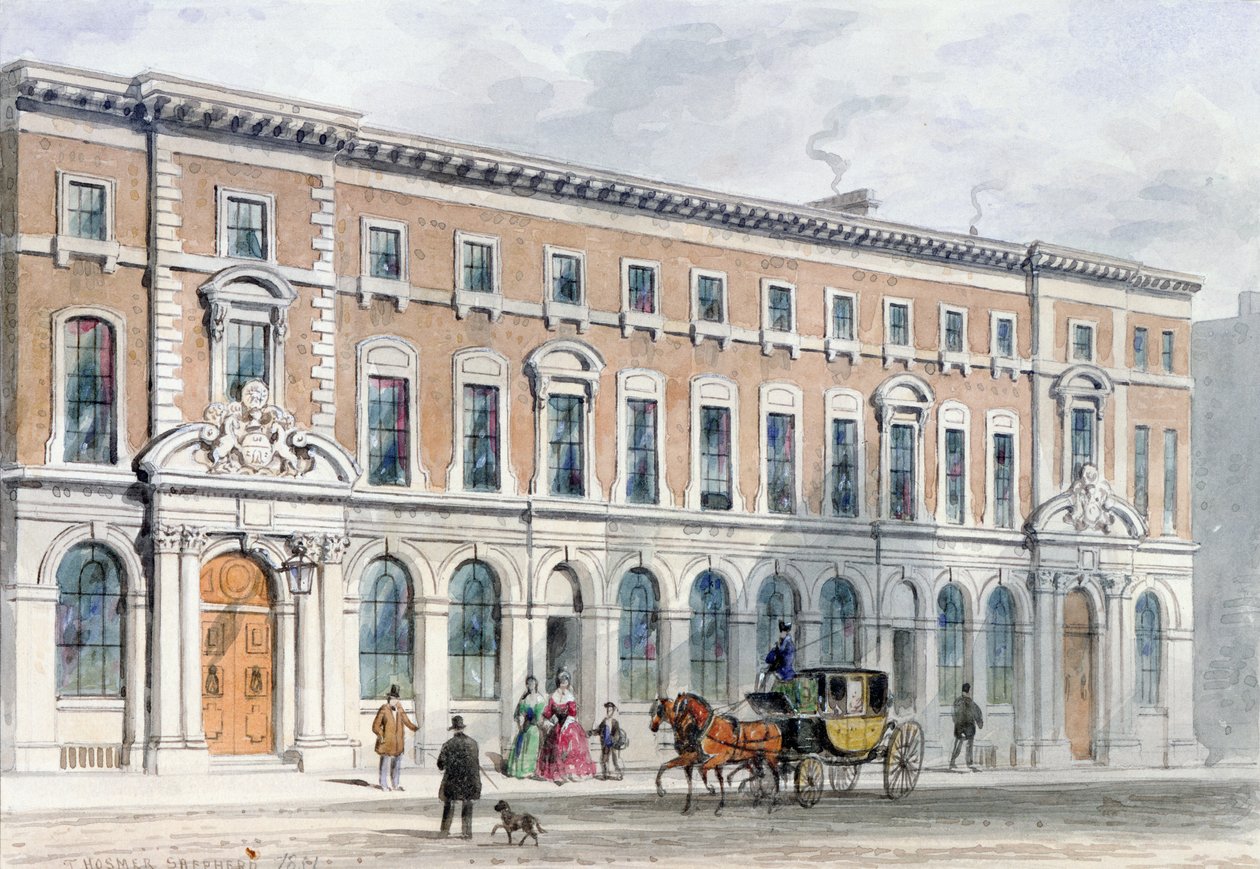 A Merchant Taylors and Hall új épülete, 1853 alkotó: Thomas Hosmer Shepherd