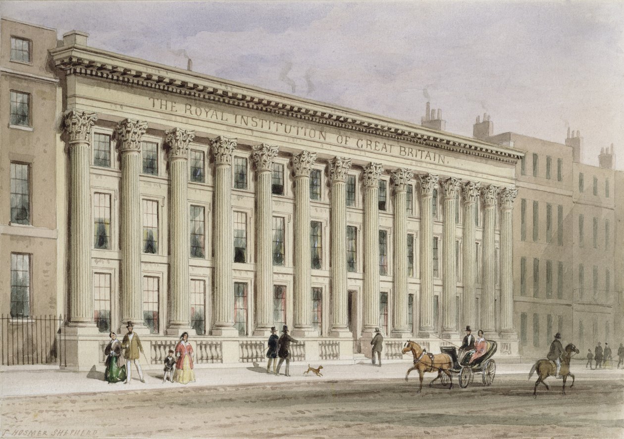 The Royal Institution of Great Britain, Albemarle Street, 1838 körül alkotó: Thomas Hosmer Shepherd
