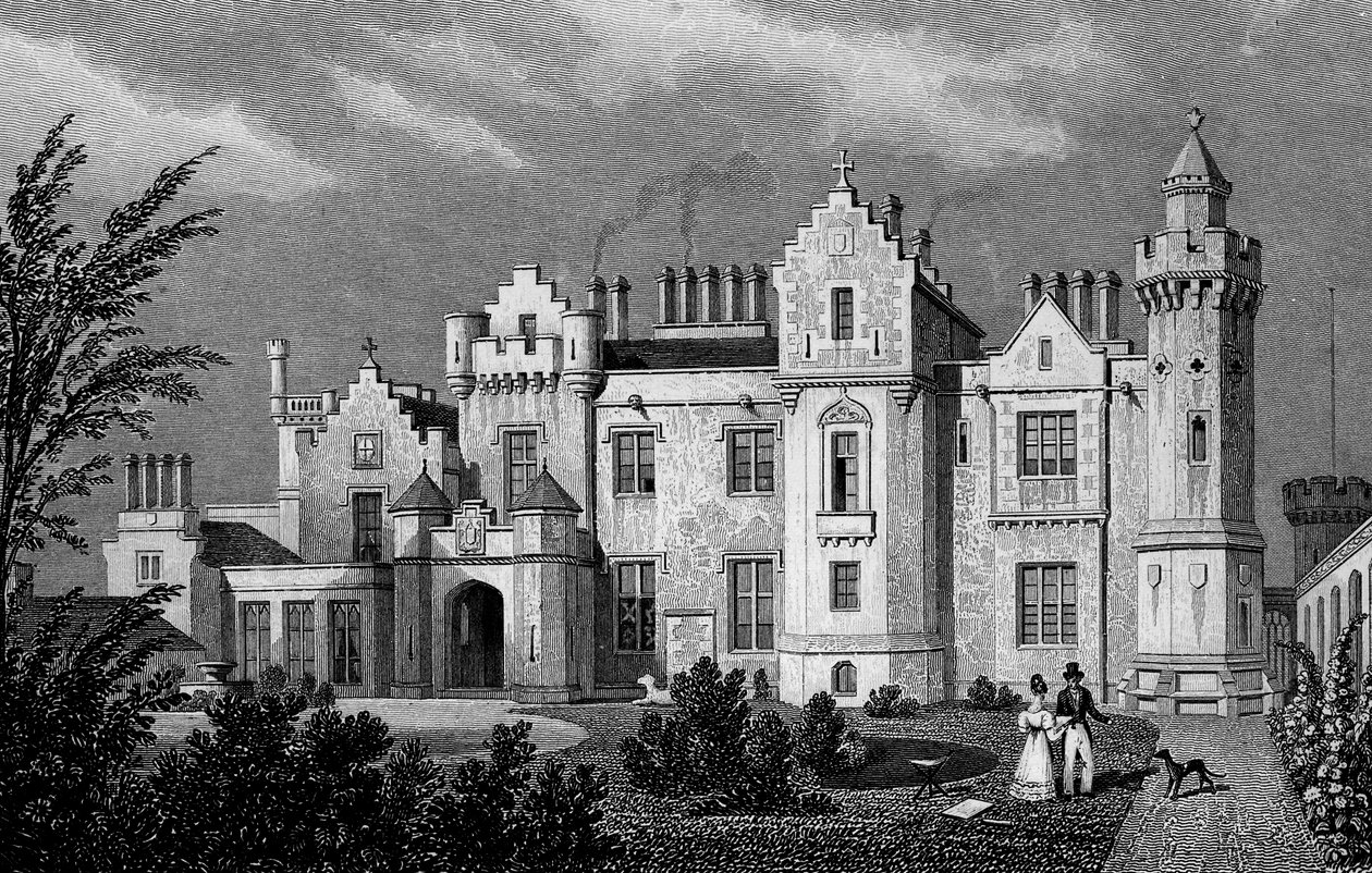 Abbotsford kilátása alkotó: Thomas Hosmer Shepherd