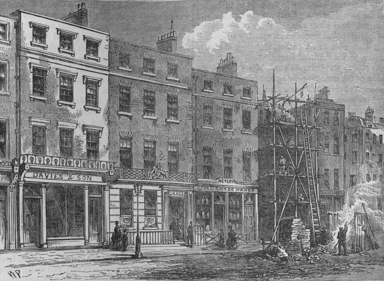 Wigmore Street, Westminster, London, 1820 1878 alkotó: Thomas Hosmer Shepherd