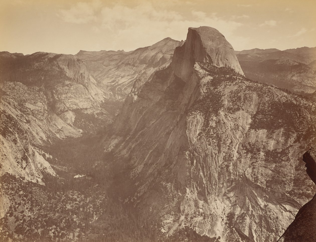 [A Half Dome a Glacier Pointról, Yosemite] alkotó: Thomas Houseworth and Company