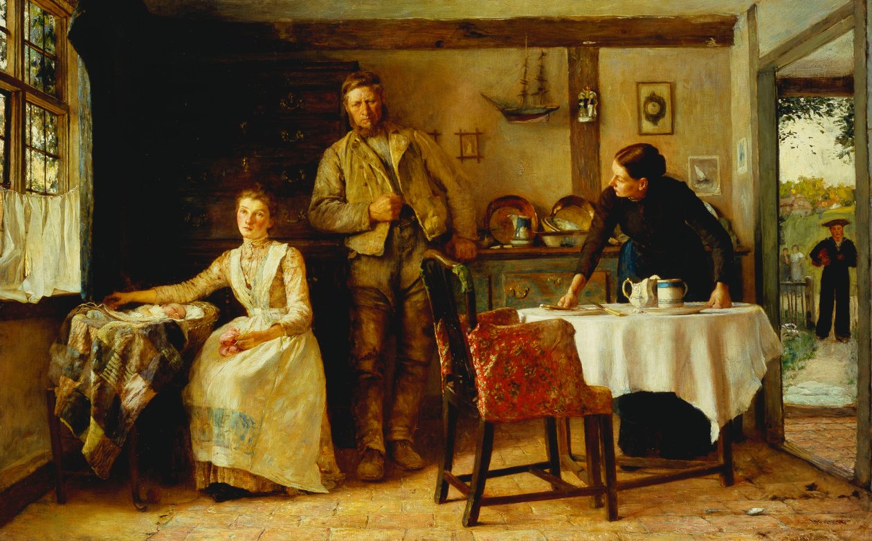 A tengerész visszatér, alkotó: Thomas Hovenden