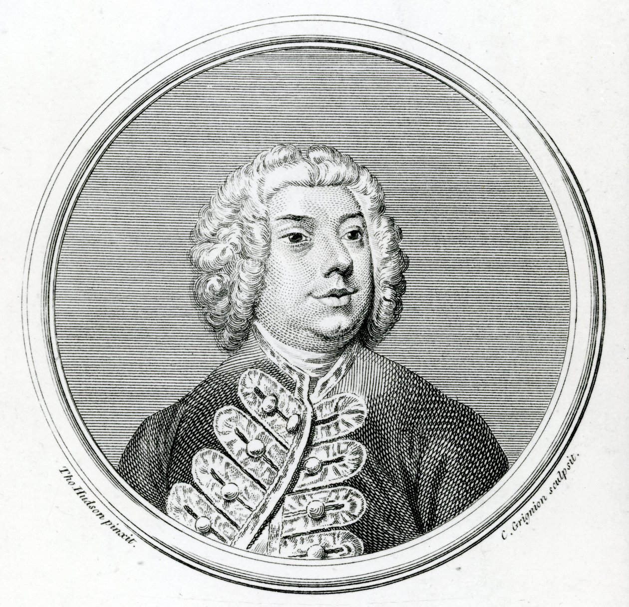 Francesco Bernardi Senesino (1686-1758) (mezzotint) alkotó: Thomas Hudson