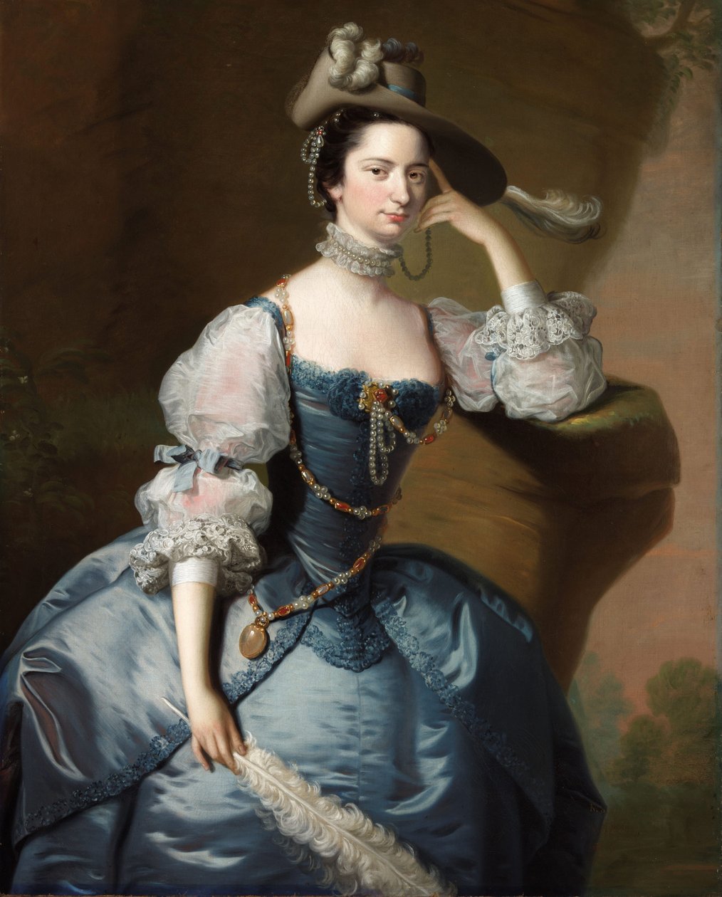 Margit portréja, Lady Oxenden, c. 1755 alkotó: Thomas Hudson