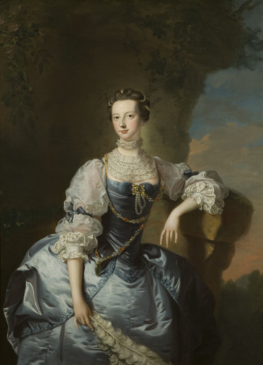 Emma Harvey asszony portréja alkotó: Thomas Hudson