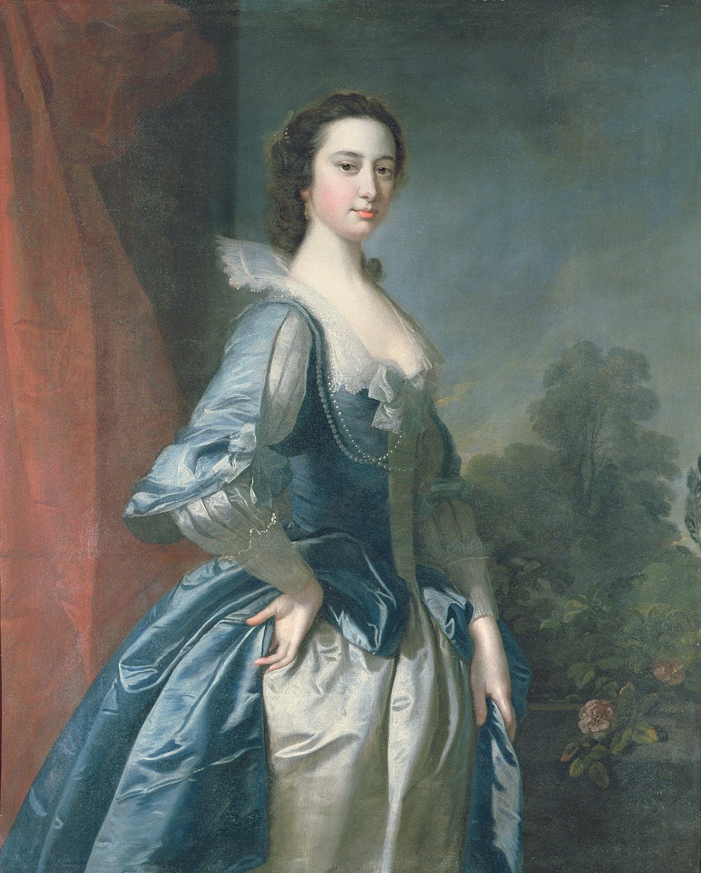 Egy hölgy portréja alkotó: Thomas Hudson