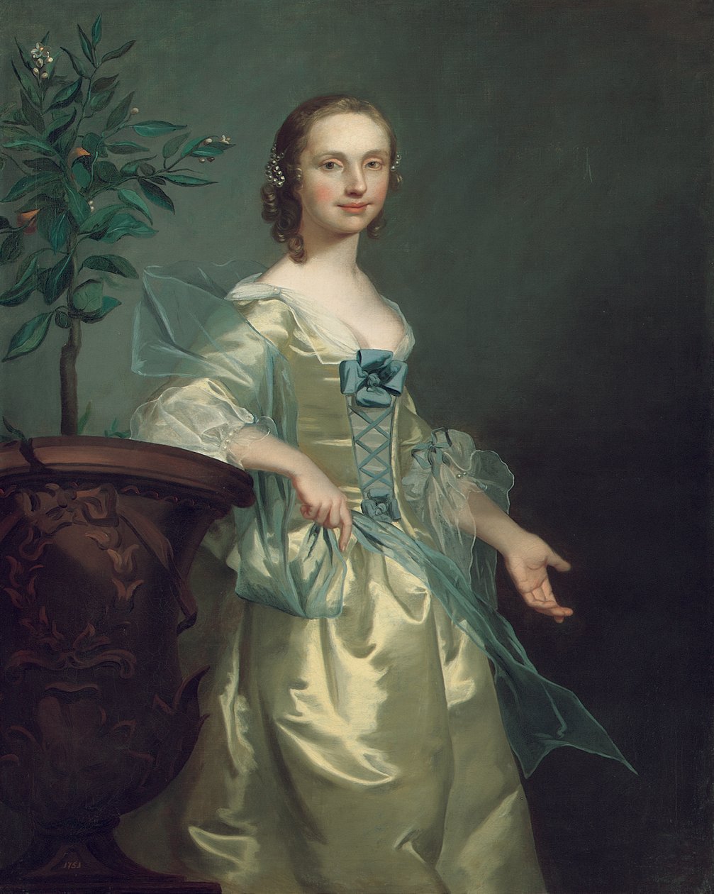 Egy hölgy portréja, állítólag Isabella Courtenay alkotó: Thomas Hudson