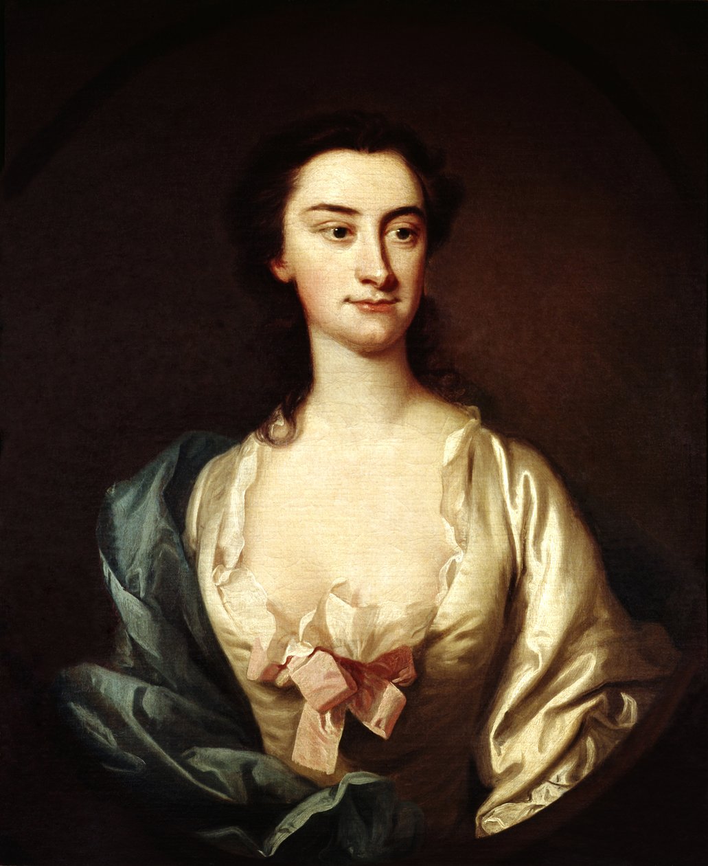 Susannah Maria Cibber énekesnő portréja, 1745 körül alkotó: Thomas Hudson