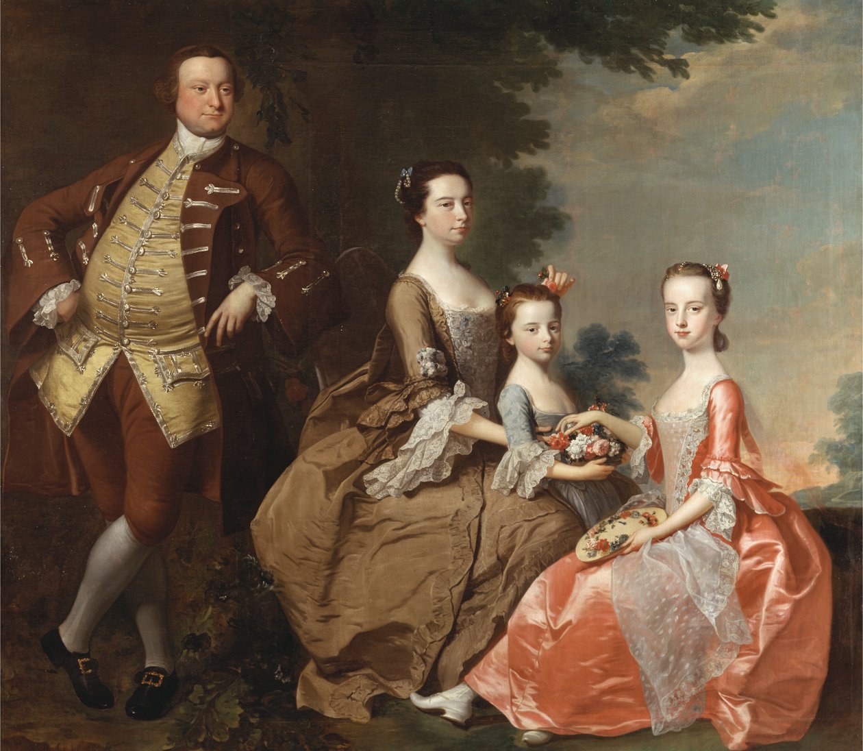 A Thistlethwayte család alkotó: Thomas Hudson