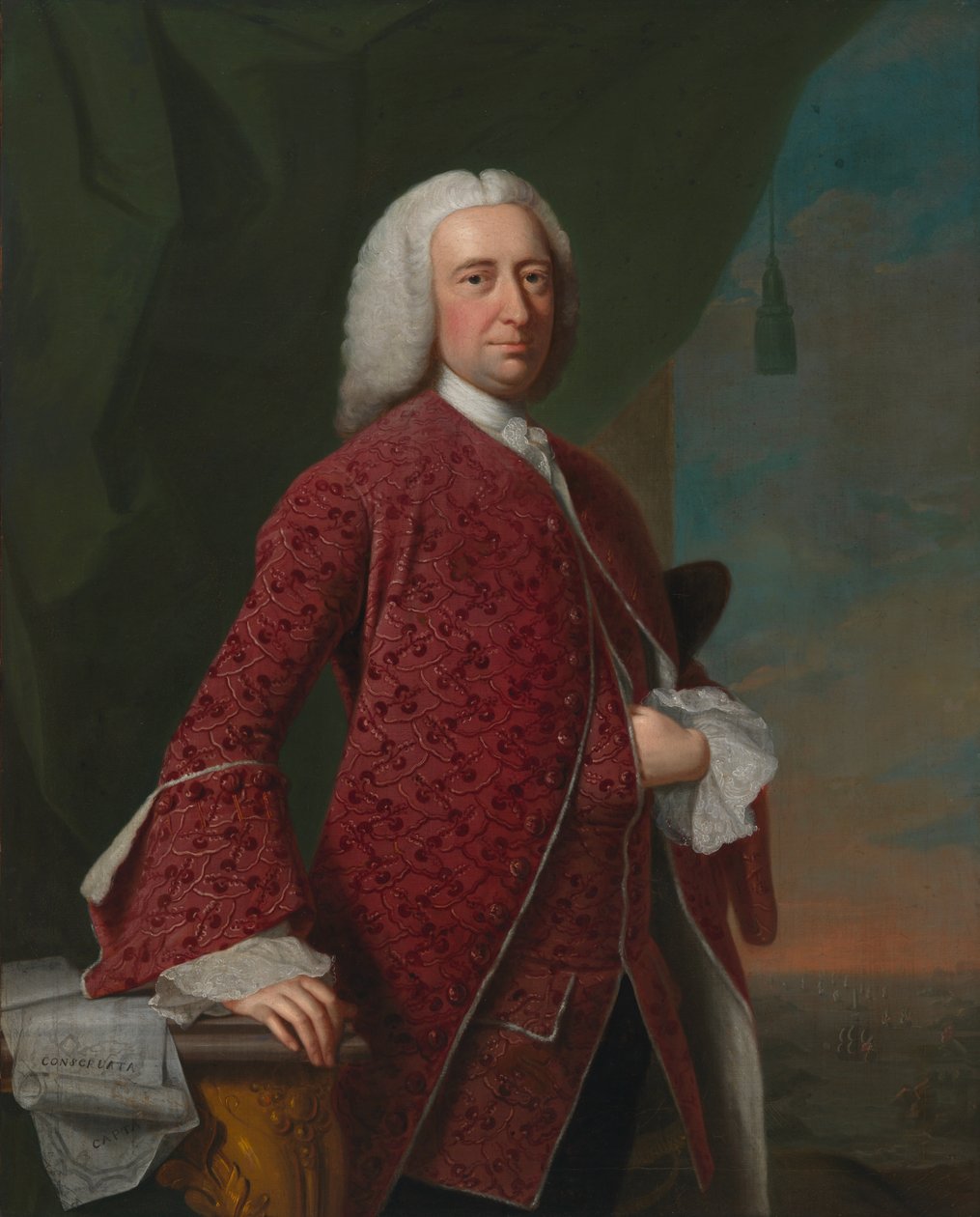 William Shirley, 1750. alkotó: Thomas Hudson