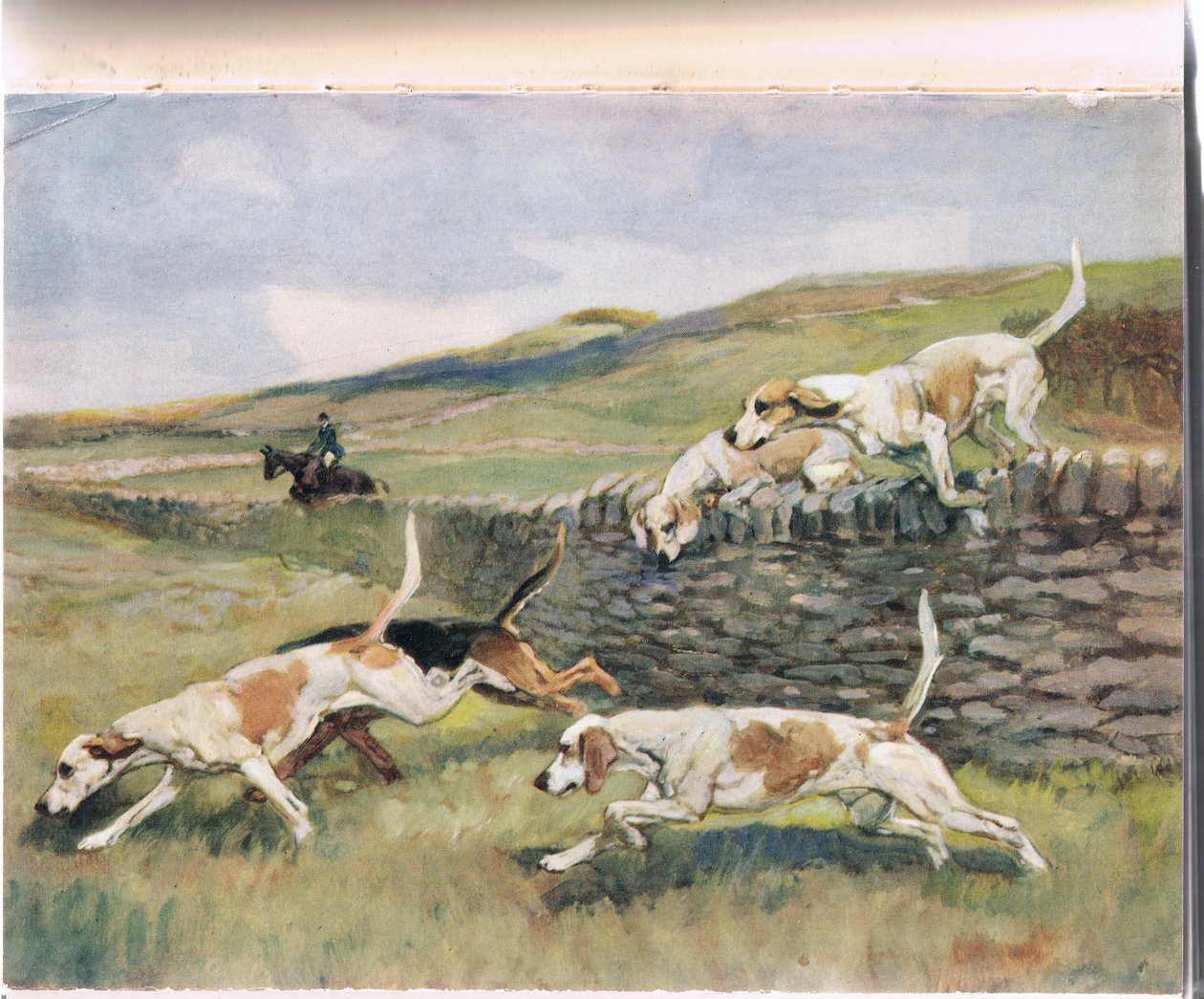 Átkelés a falon, illusztráció a „Hounds” című filmből alkotó: Thomas Ivester Lloyd