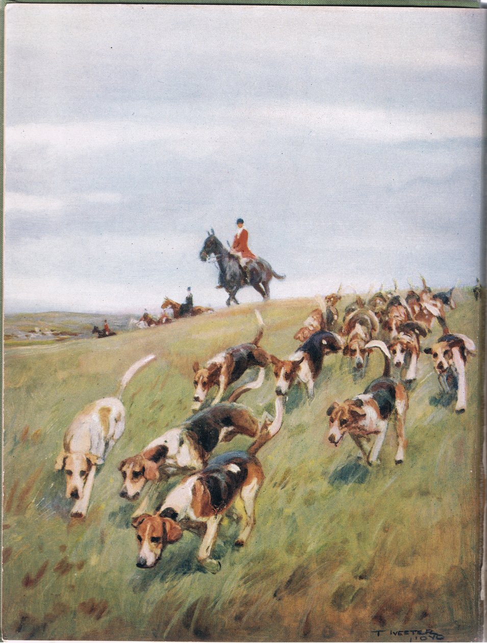 Rókavadászat, illusztráció a "Hounds"-ból alkotó: Thomas Ivester Lloyd