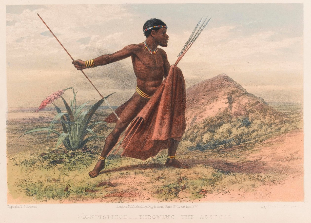 Xhosa harcos, 8. Cape Frontier War alkotó: Thomas J. (after) Lucas