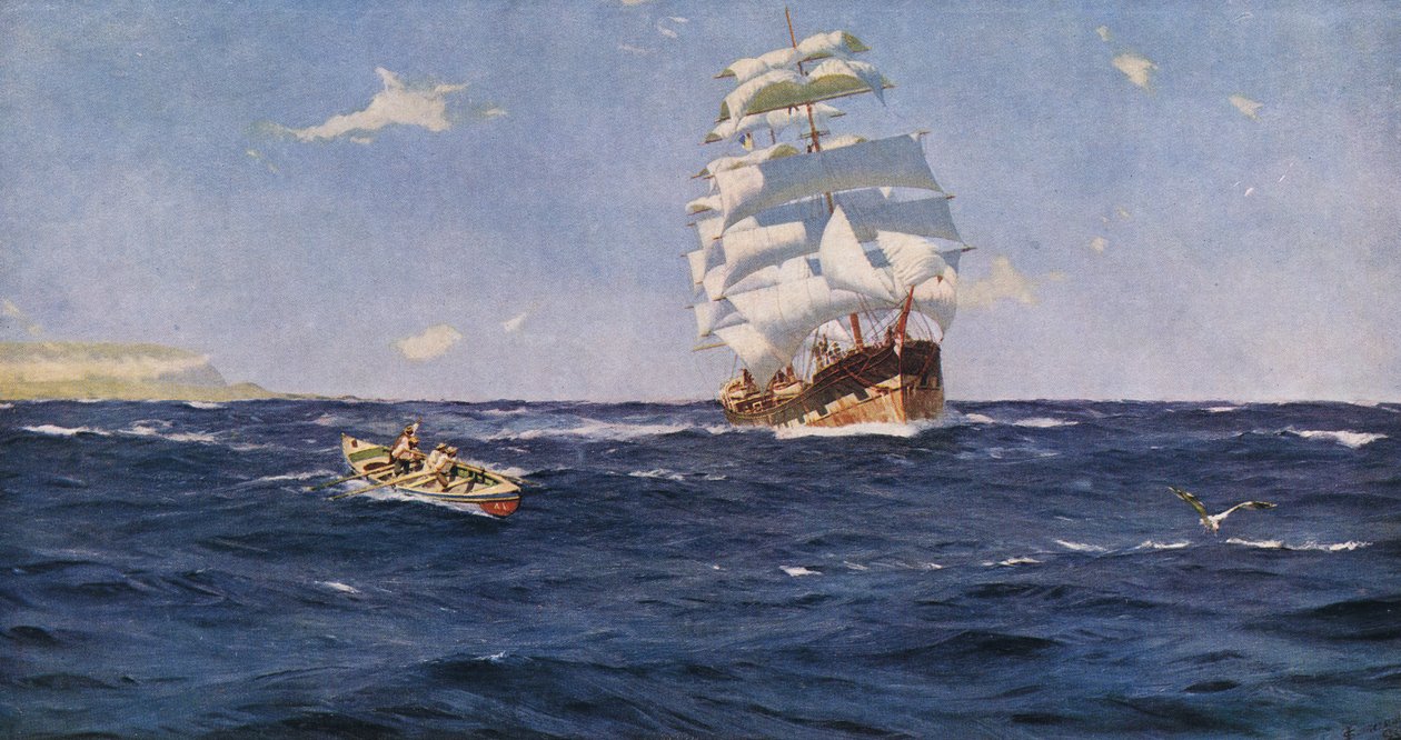Valparaiso előtt alkotó: Thomas J. Somerscales