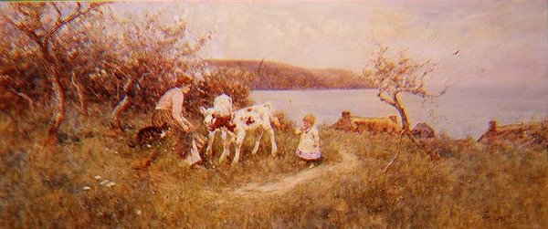 A borjak etetése alkotó: Thomas James Lloyd