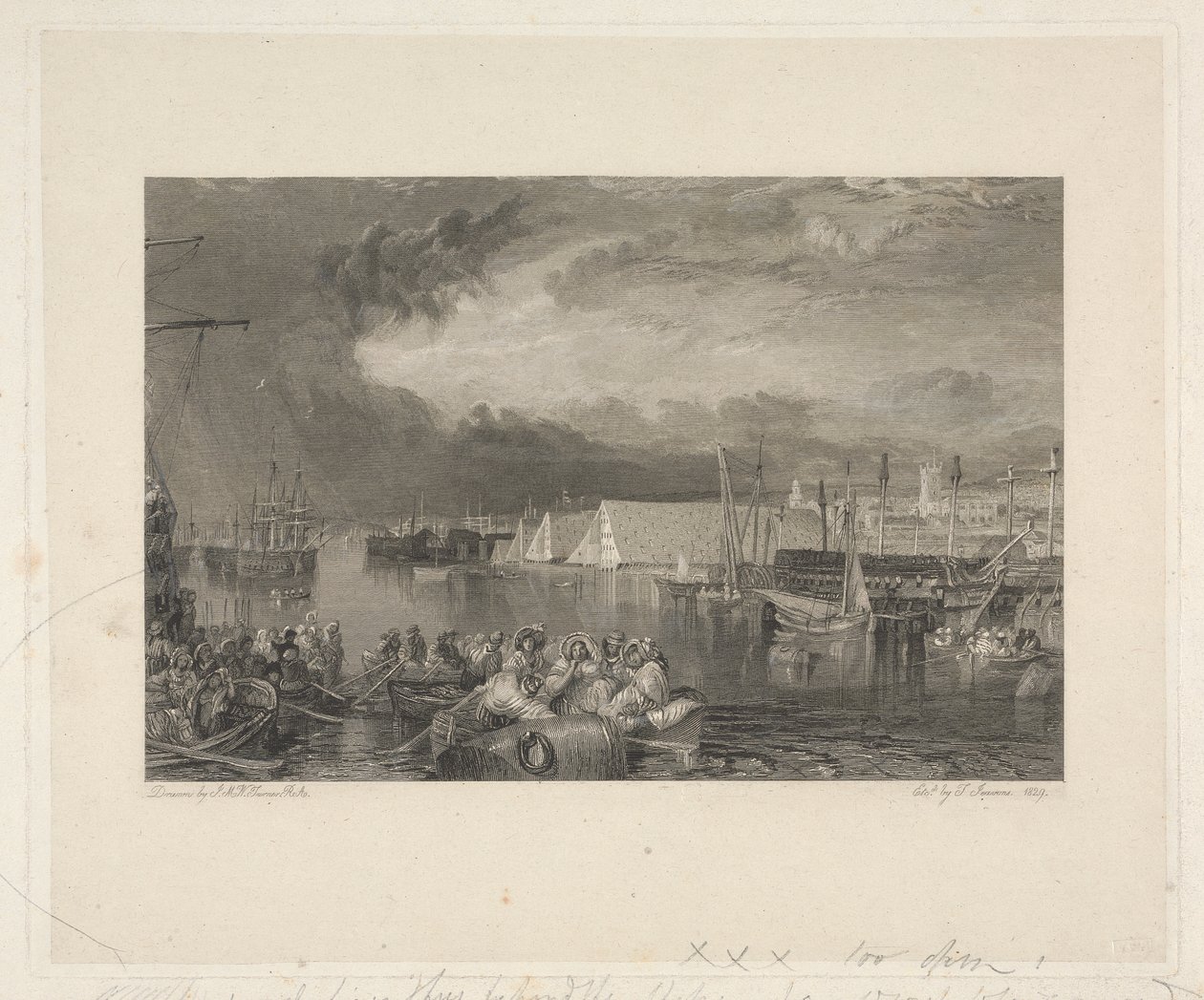 Devonport és Dockyard, Devonshire alkotó: Thomas Jeavons