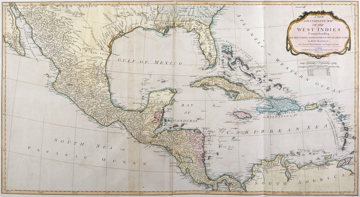 A Nyugat-India-szigetek, 1794-1801 alkotó: Thomas Jefferys