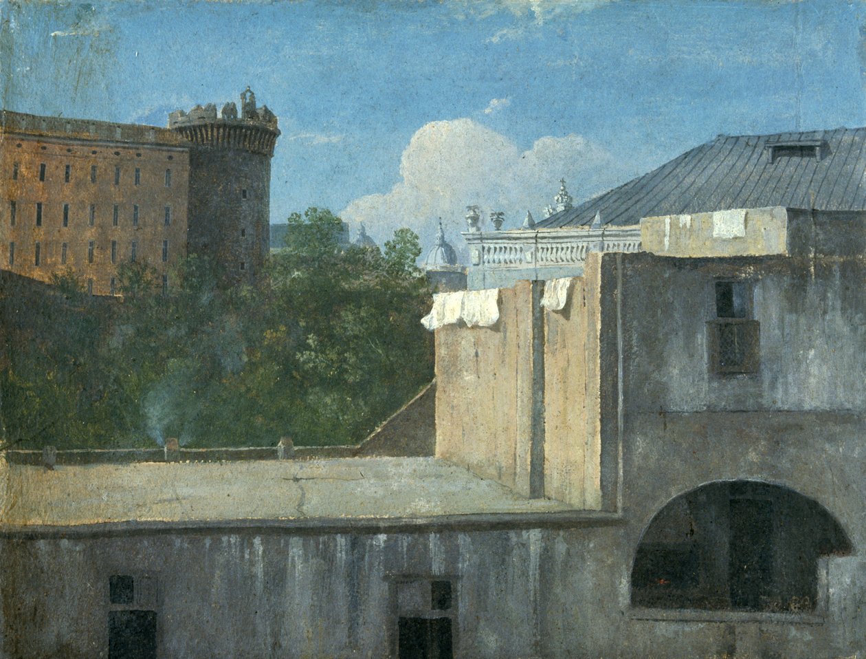 „Épületek Nápolyban az északkeleti oldallal”, 1782 alkotó: Thomas Jones