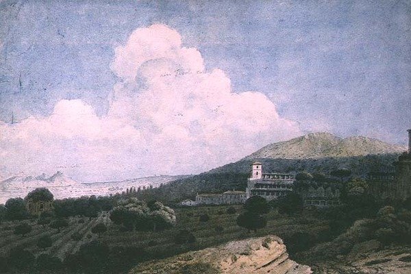 Maecenas villájának romjai és a Villa d