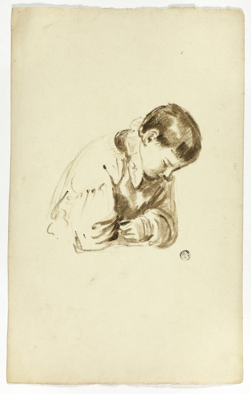 Ülő fiú, félhosszú alkotó: Thomas Jones Barker