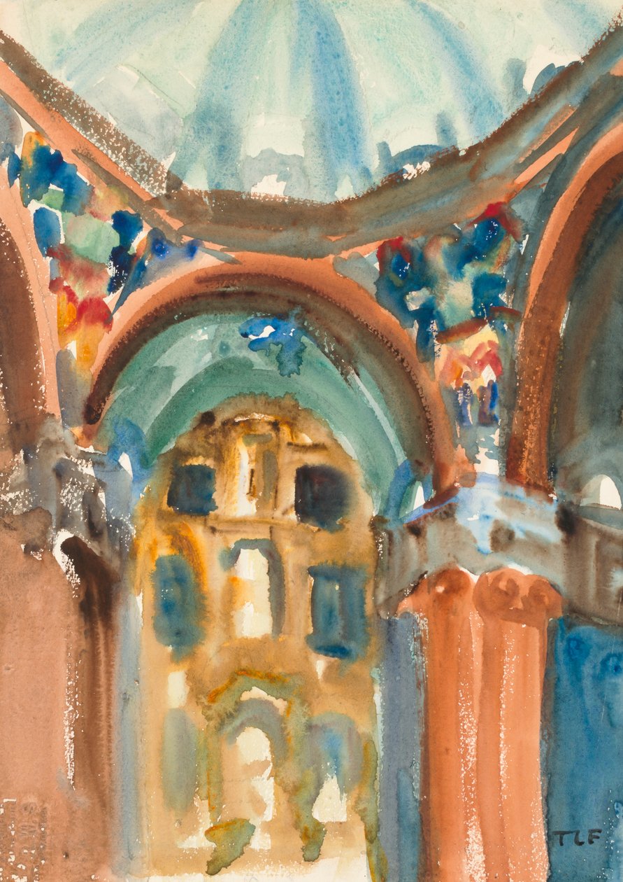 Templombelső, 1930-as évek alkotó: Thomas La Farge