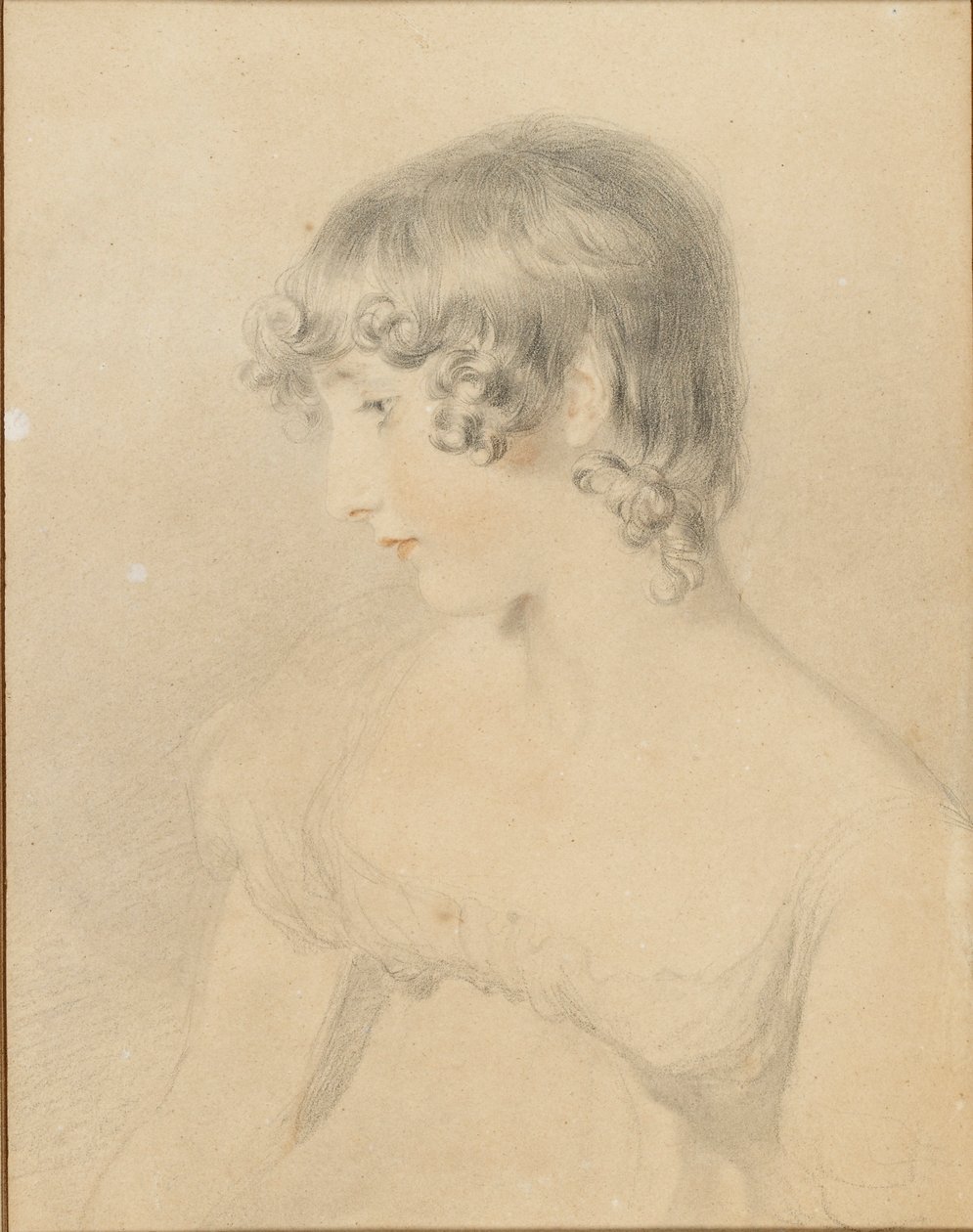Susan Bloxam mellszobrai, balra forgatva, 1818 alkotó: Thomas Lawrence