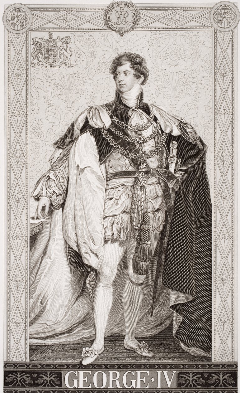 IV. György (1762-1830) az "Angol és skót történelem illusztrációi" II. kötetéből (lásd: 179434) alkotó: Thomas Lawrence