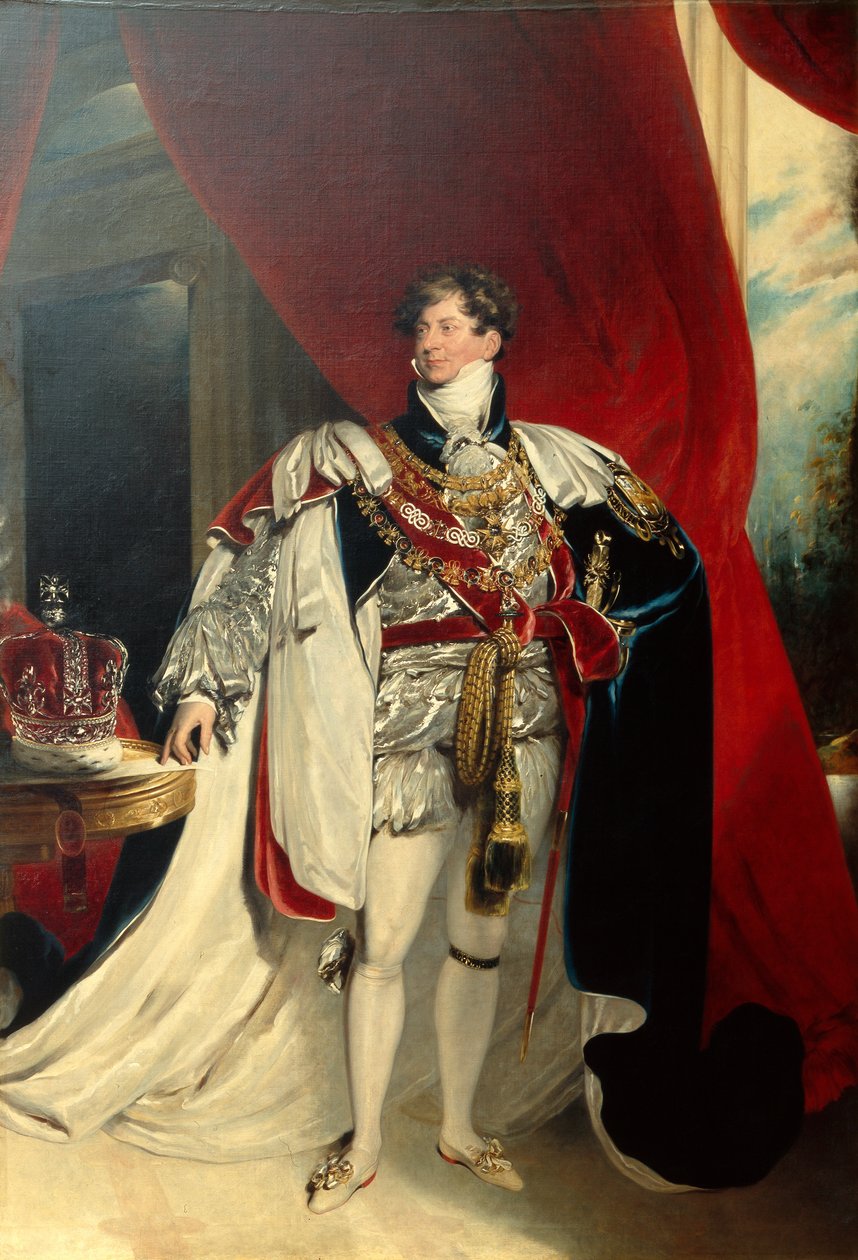 IV. György király harisnyakötőben, 1830 körül (olaj, vászon) alkotó: Thomas Lawrence