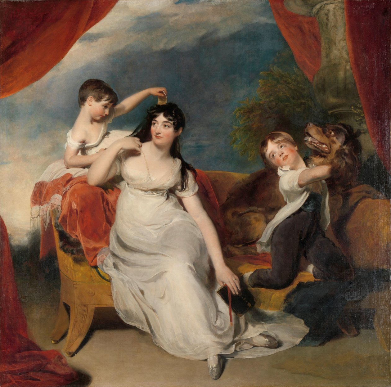 Maria Mathilda Bingham két gyermekével Maria Mathilda Bingham, Henry Baring felesége, két gyermekével, akikről úgy tartják, James Bridgeman és Anna Maria alkotó: Thomas Lawrence