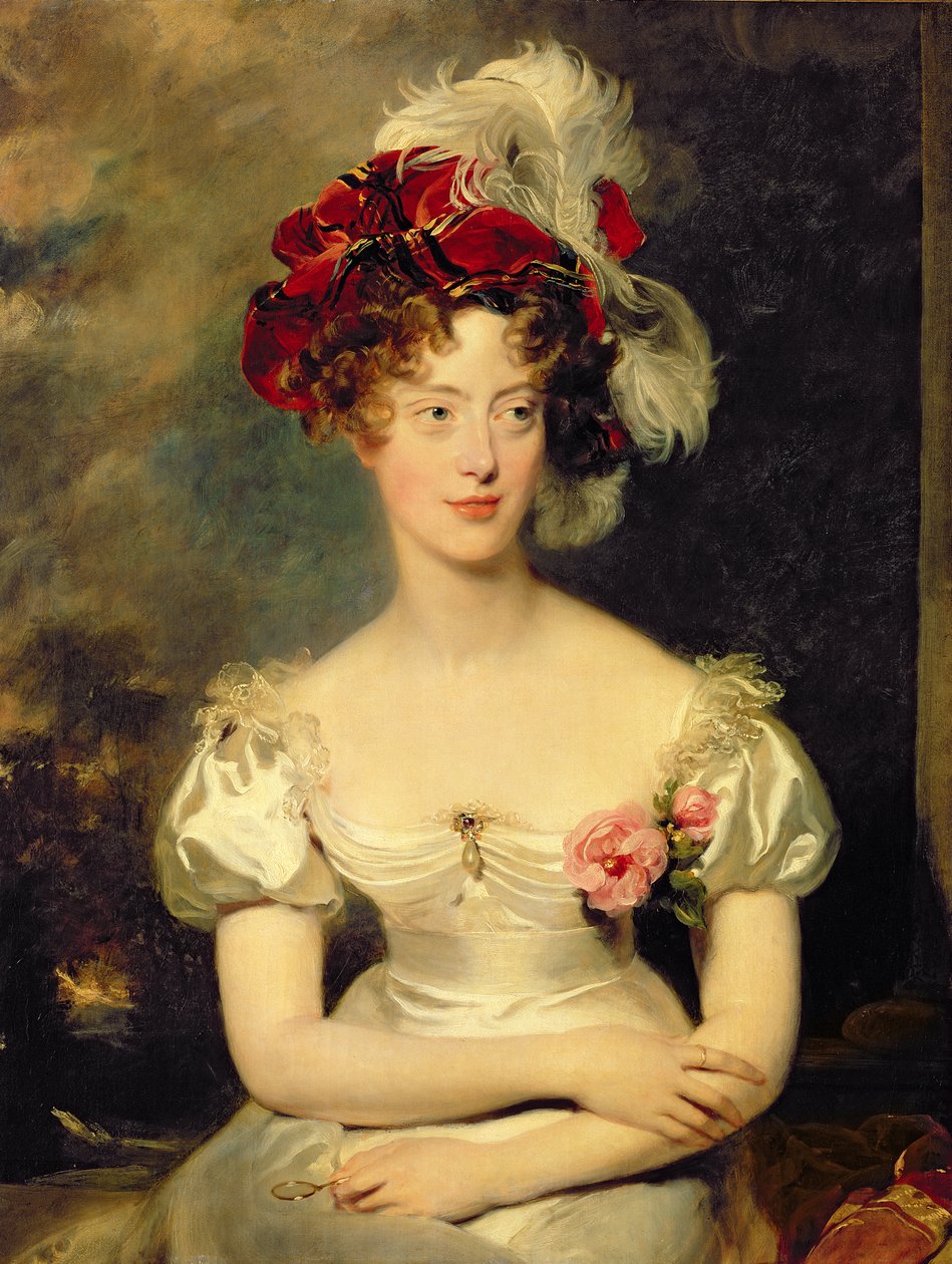 Marie-Caroline de Bourbon (1798-1870) Berry hercegnője, 1825 körül (olaj, vászon) alkotó: Thomas Lawrence