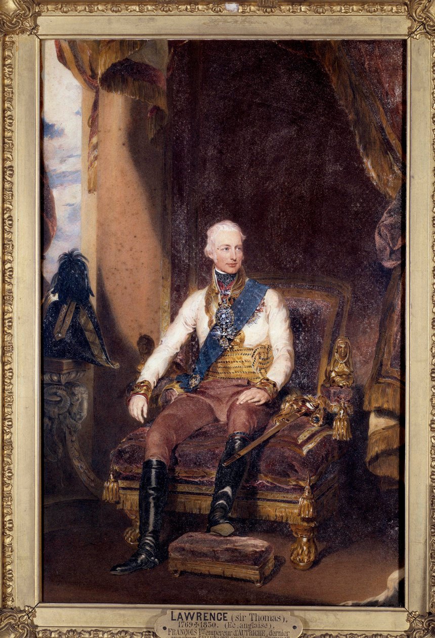 I. Francois (1768-1835) osztrák császár, II. Francois néven Németország utolsó császárának portréja Thomas Lawrence (1769-1830) festménye. 19. századi Chantilly, Musee Conde alkotó: Thomas Lawrence