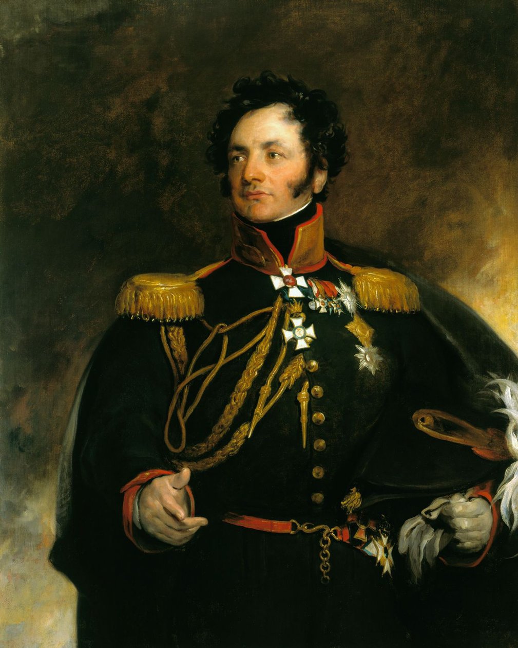 Fjodor Petrovics Uvarov tábornok portréja 1773-1824, 1818 alkotó: Thomas Lawrence