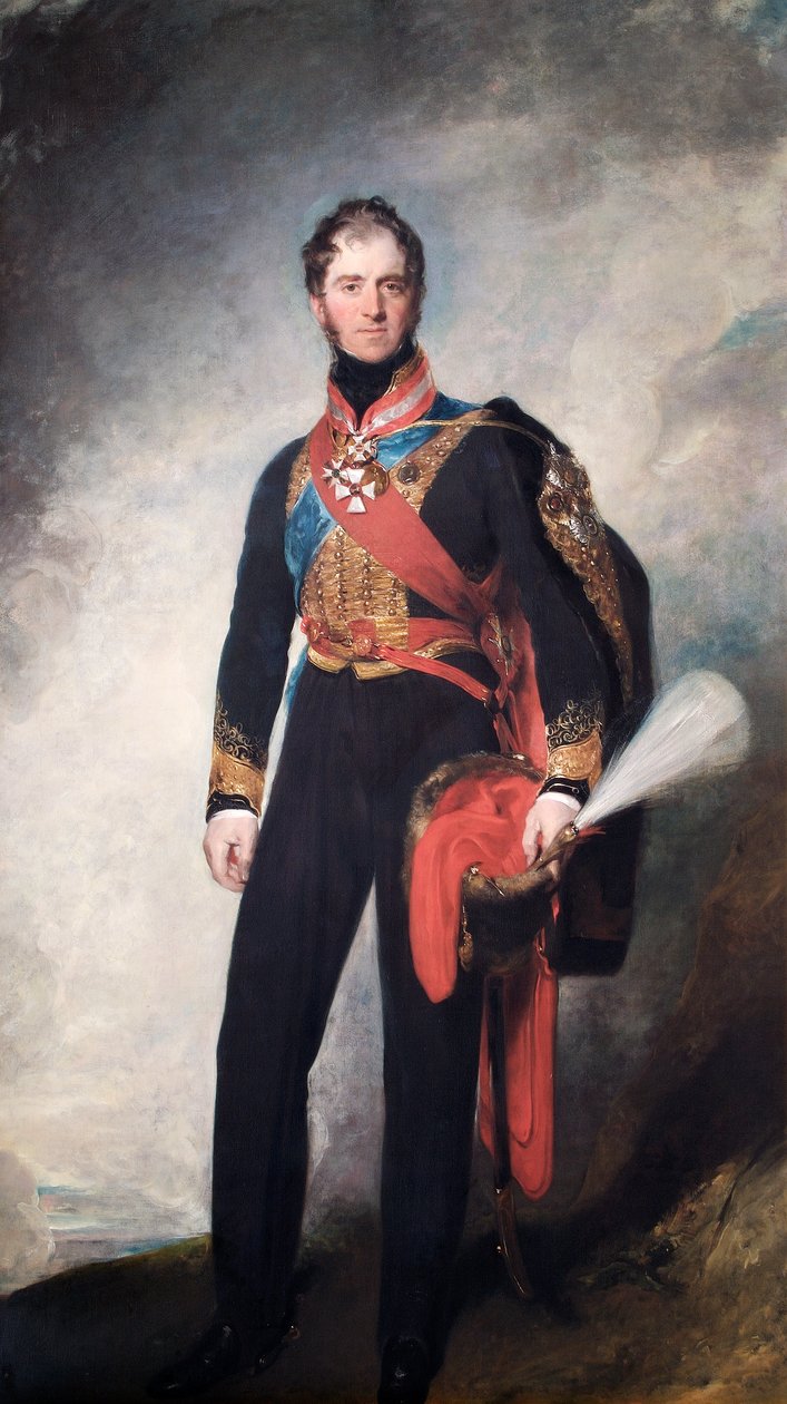 Henry William Paget, Anglesey 1. márkija, brit katona portréja, 1818. alkotó: Thomas Lawrence