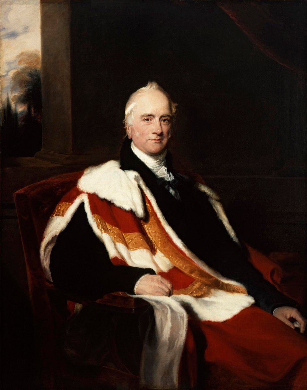 Sir Nicholas Vansittart, Bexley 1. báró portréja, 1825. alkotó: Thomas Lawrence
