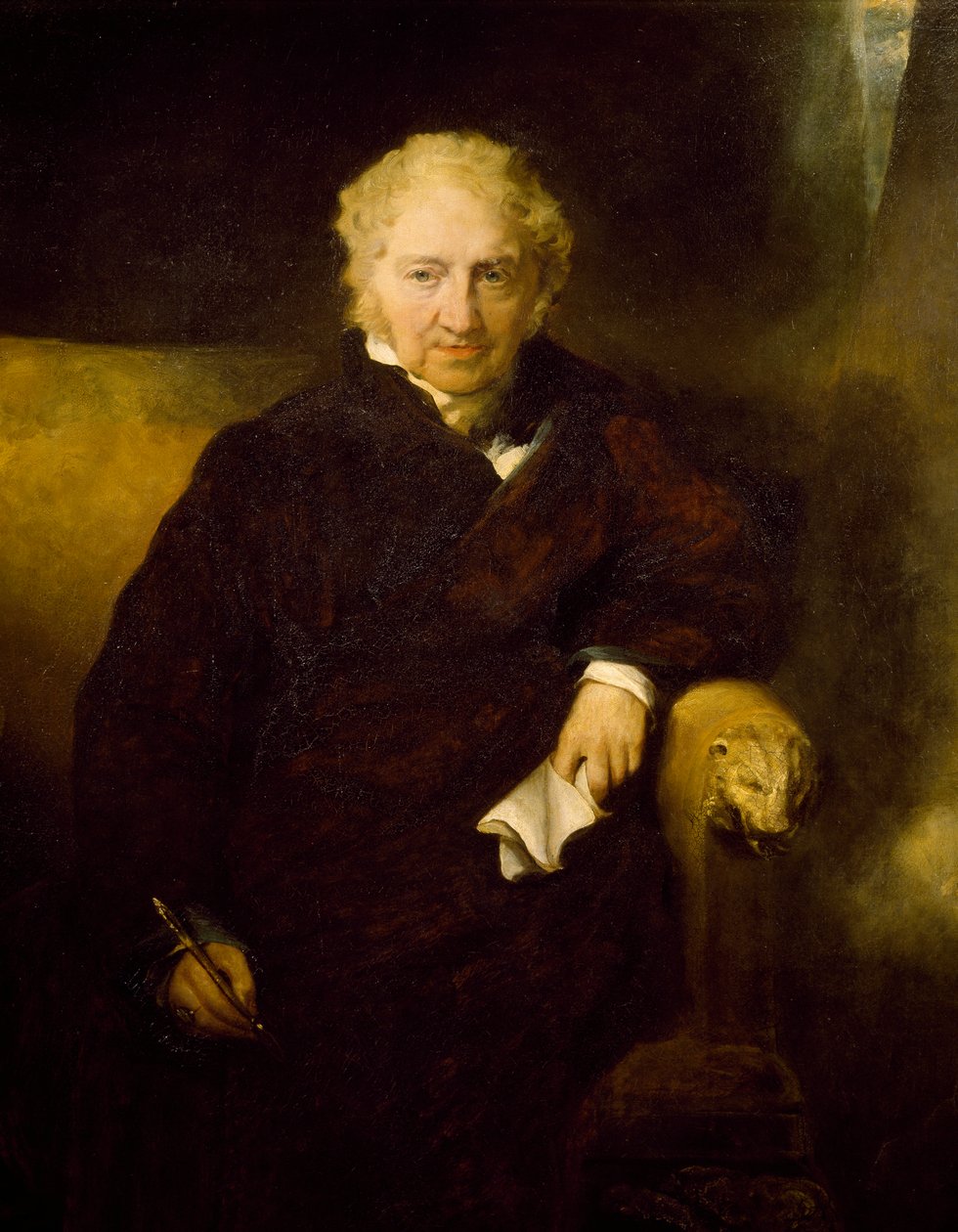 Johann Heinrich Fussli festő portréja, Thomas Lawrence (1769-1830), olaj, vászon alkotó: Thomas Lawrence
