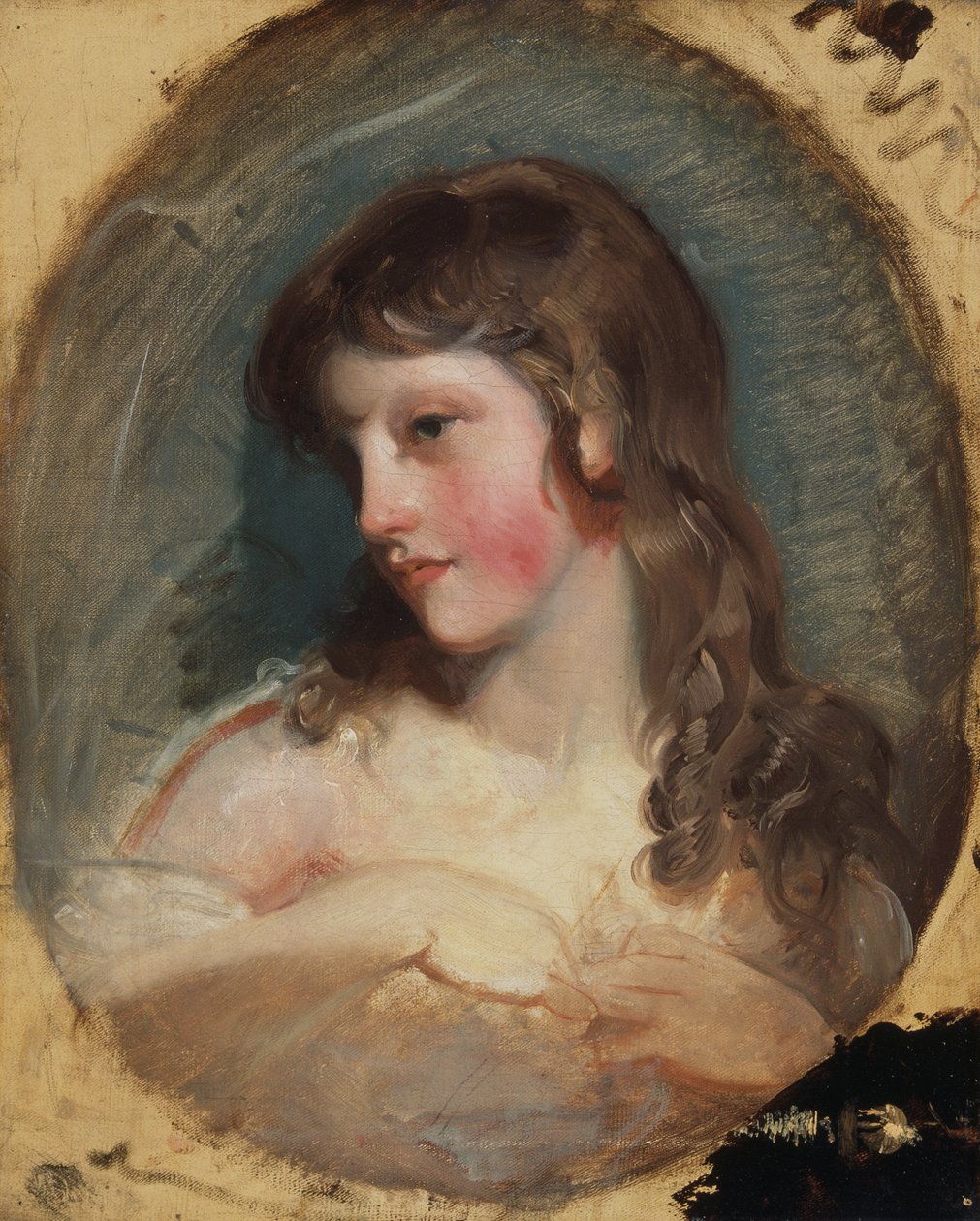 Tanulmány egy lányról (olaj, vászon) alkotó: Thomas Lawrence
