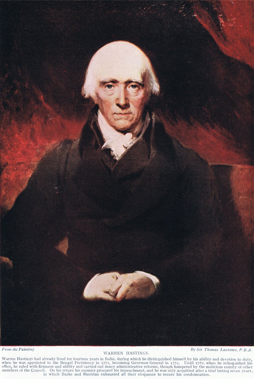 Warren Hastings, illusztráció a 