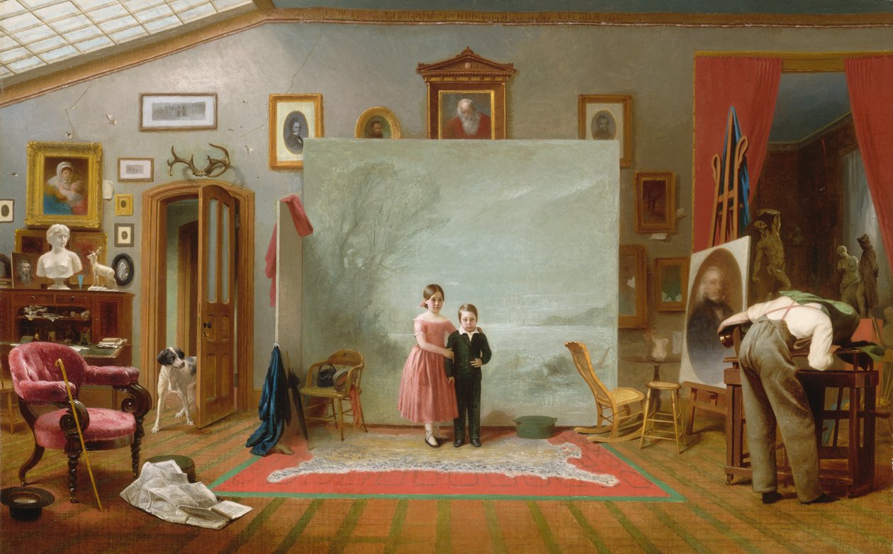 Belső portrékkal, kb. 1865. alkotó: Thomas Le Clear