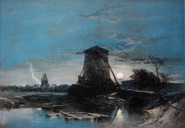 Holdfényes holland táj alkotó: Thomas Leeson the Elder Rowbotham