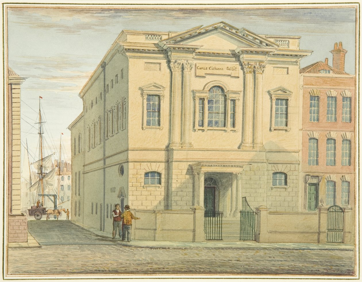 Konferenciatermek, Prince Street (akvarell papíron) alkotó: Thomas Leeson the Elder Rowbotham