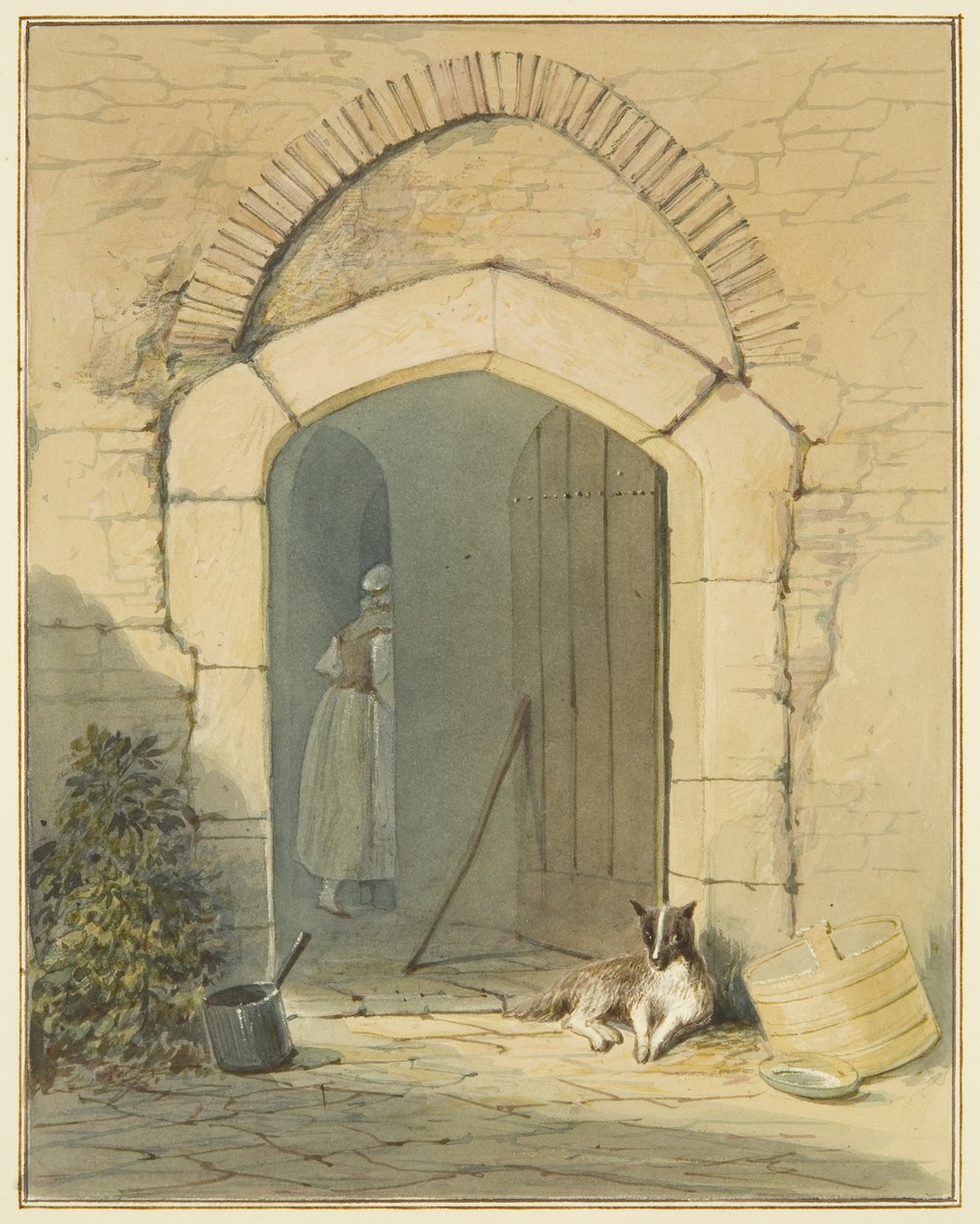 Parasztház bejárata alkotó: Thomas Leeson the Elder Rowbotham
