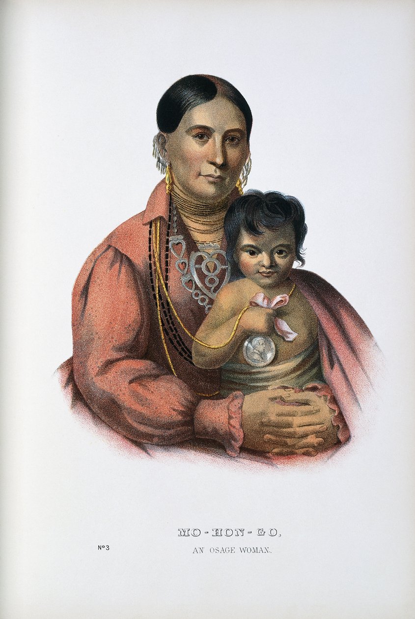 Do-Hon-Go, An Osage Woman alkotó: Thomas Loraine (after) McKenney