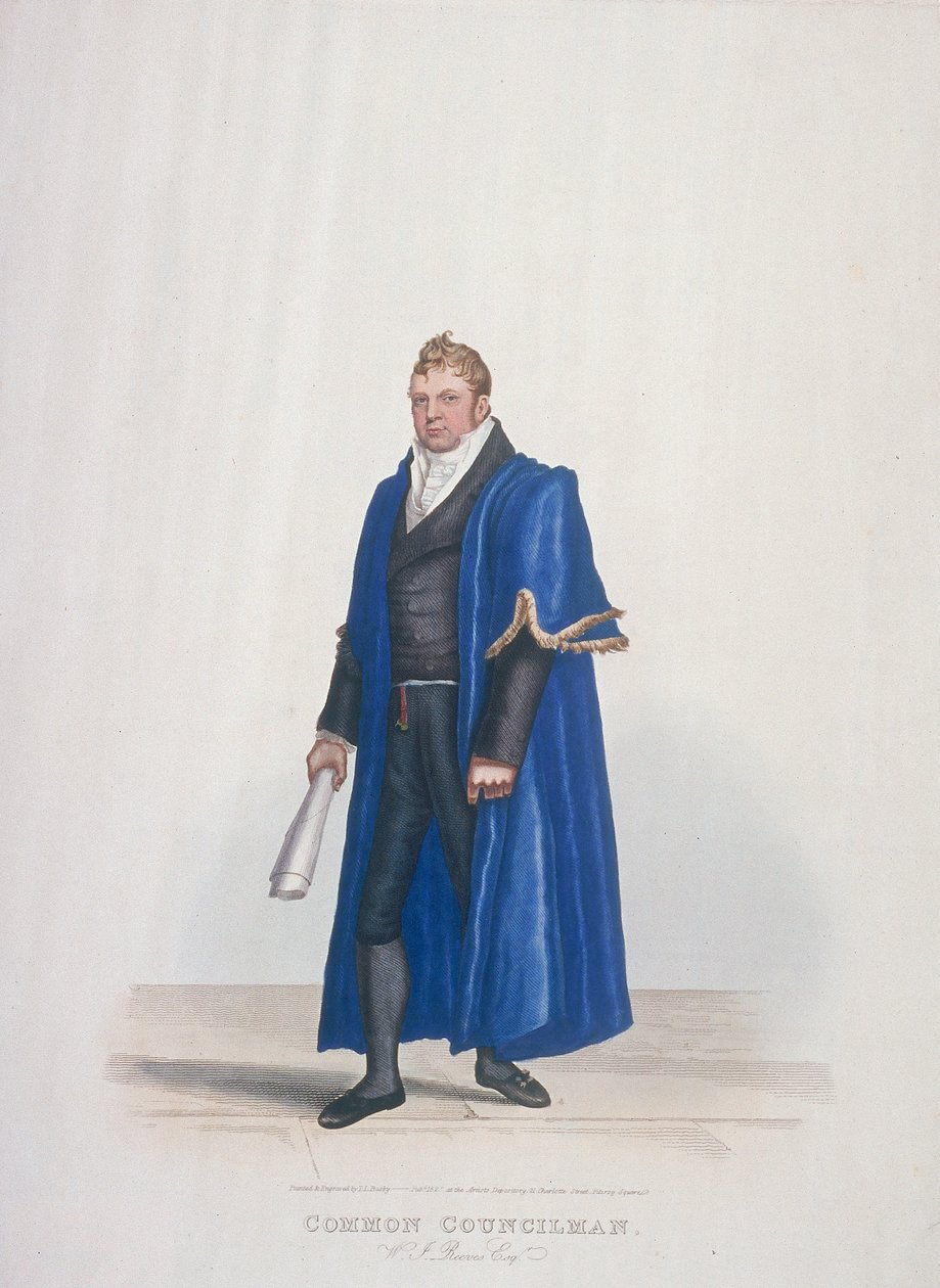 William John Reeves, a londoni város közgyűlési tagja polgári kosztümben, 1825 alkotó: Thomas Lord Busby