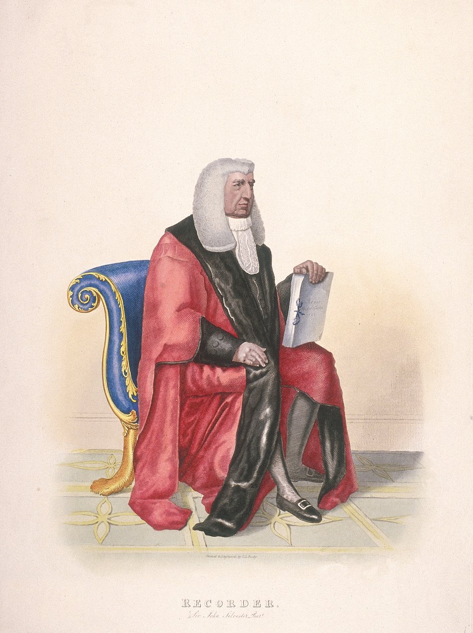 A londoni City jegyzője, Sir John Silvester, polgári jelmezben, 1825 alkotó: Thomas Lord Busby
