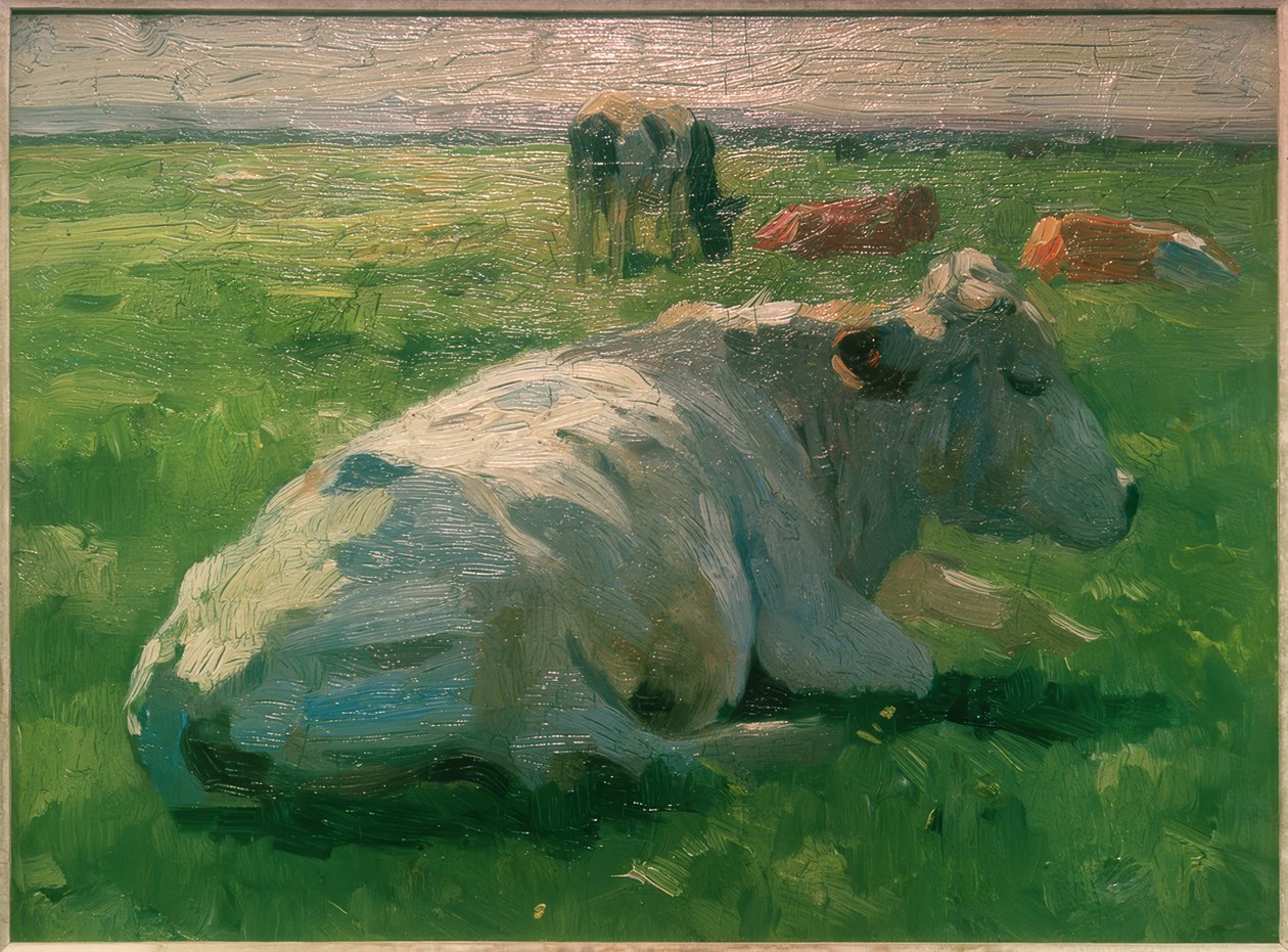 Fekvő tehén alkotó: Thomas Ludwig Herbst