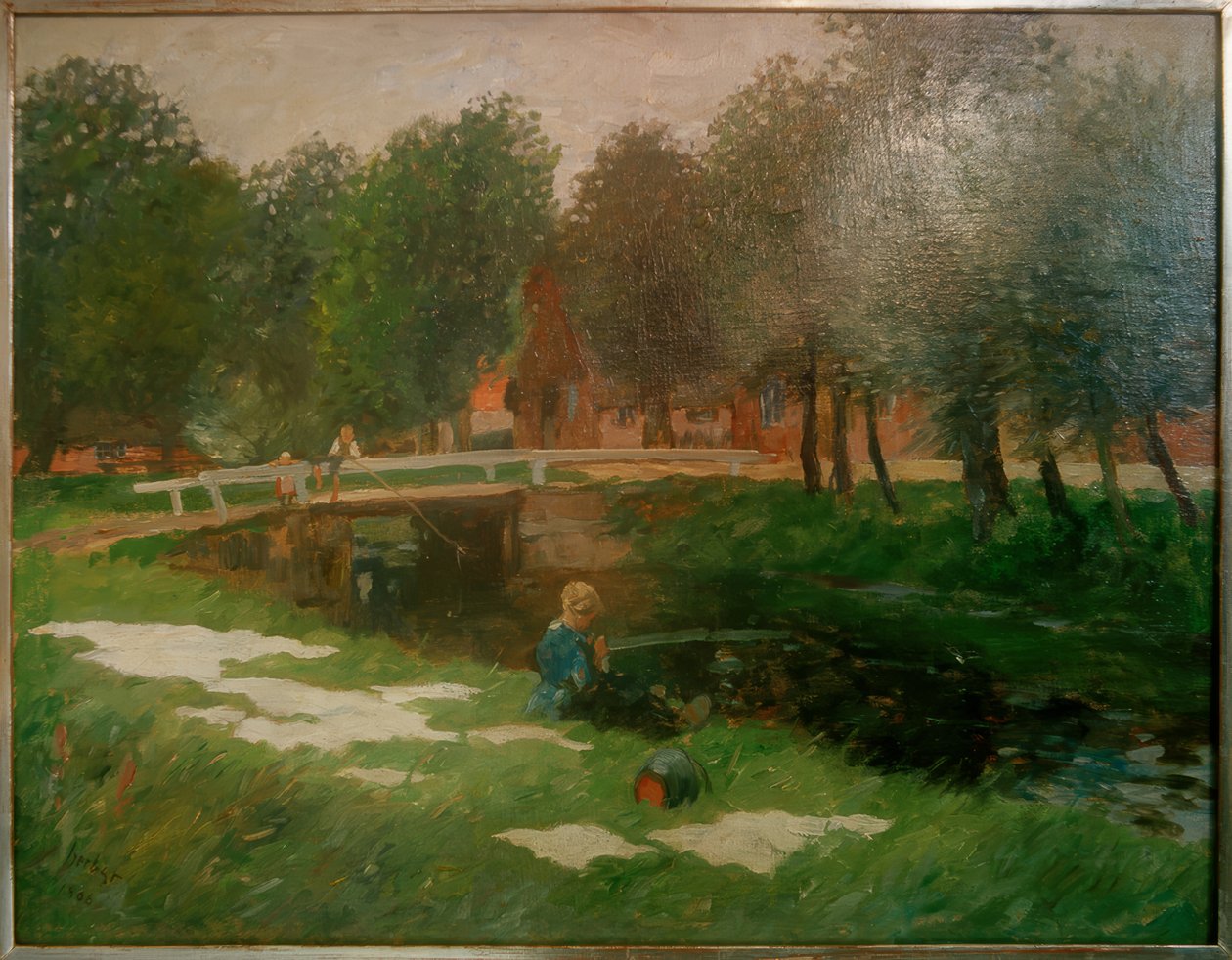 Mosodai fehérítő a csatornán alkotó: Thomas Ludwig Herbst